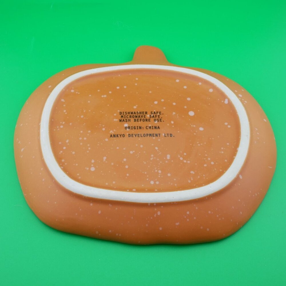 Ankyo Development Harvest Thanksgiving Set Of 5 Pumpkin Nuts Candy 7" Plates - Picture 3 of 12